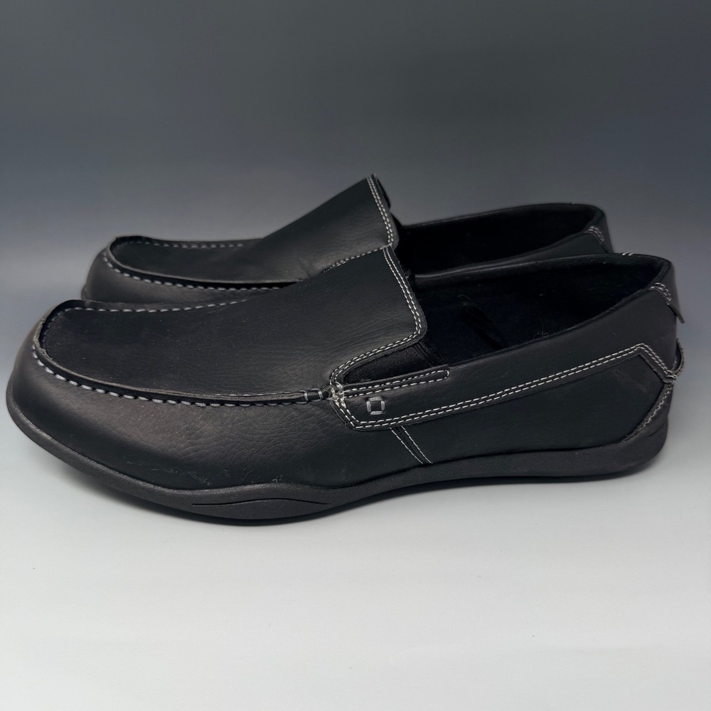 Perry Ellis Portfolio Walton Wide Mens 12W Black Slip On Loafers PEA11F020E-2W - Picture 5 of 15